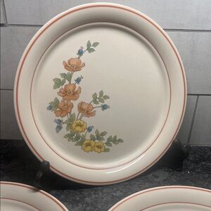 Corelle Royal Garden 10” dinner plate. Like new.  Set of 3.
